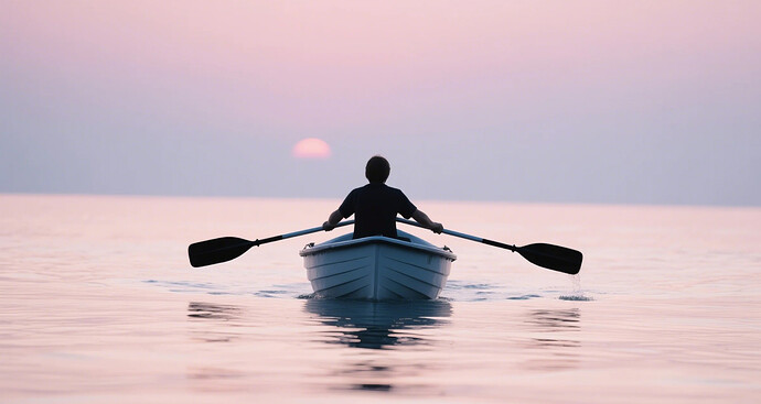 A boat sailing on the water, representing navigating the sea of information.